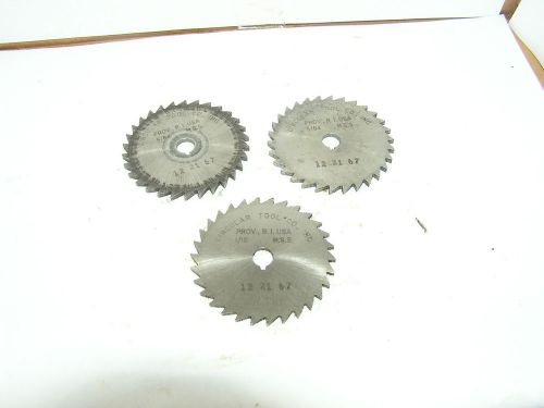 Saw  - 3-  h.s.s. -  1pc. -1/16&#034;  and  2pc. - 5/64 x 1 3/4&#034; x 1/4&#034; hole for sale