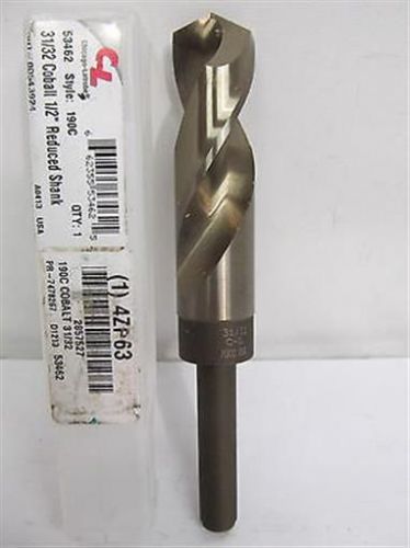 Chicago-Latrobe, 53462, Style 190C, 31/32&#034;, Cobalt, Reduced Shank Drill Bit