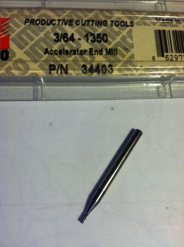 IMCO CUTTING TOOLS P/N 34403, SOLID CARBIDE 3/64&#034; DIA X 1 1/2&#034; 4FL SQ ENDMILL