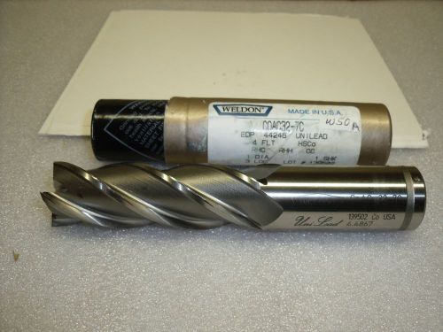 1&#034; x 1&#034; x 3” x 5-1/2&#034; 4 FL COAC32-7C Cobalt Weldon Tool End Mill-W50A