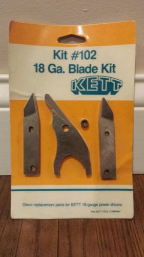 NEW IN PACKAGE ORIGINAL GENUINE KETT 18 GAUGE BLADE KIT #102