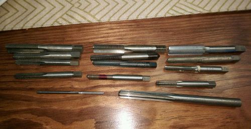 Used Taps for metal threading 7/16, 1/4, 5/16.. others
