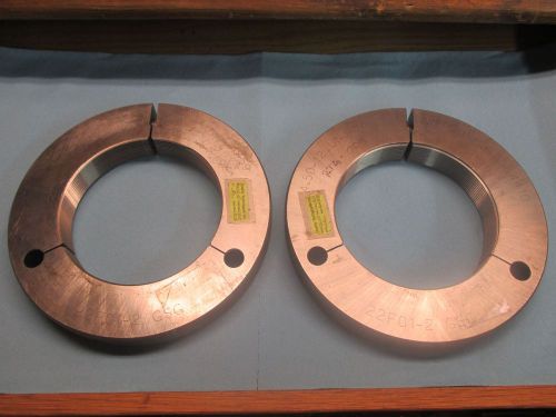 4 1/2 12 UNJ 3A LEFT HAND THREAD RING GAGES GO NO GO P.D. = 4.445 &amp; 4.4410 TOOLS