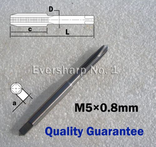 1pcs hss strengthing shank spiral point right hand machine tap m5 pitch 0.8mm for sale