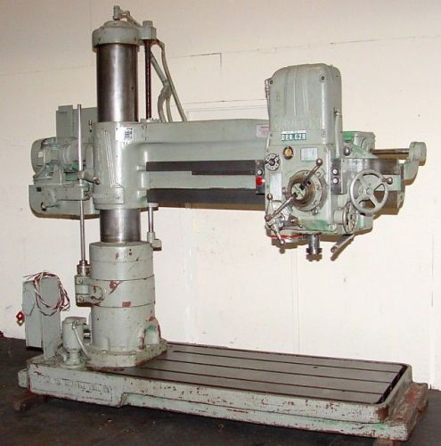 5&#039; x 11&#034; CARLTON RADIAL DRILL, 1982, POWER ELEVATION, 10 HP, #4MT