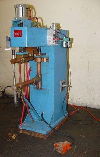 50 kva 24&#034; thrt alphil aro spot welder, interlock industries iii model 105 contr for sale