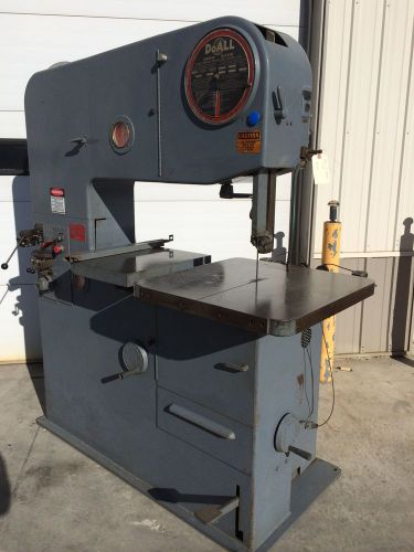 Doall 3613l variable speed vertical bandsaw 36&#034; 230v 3ph tilting table welder for sale