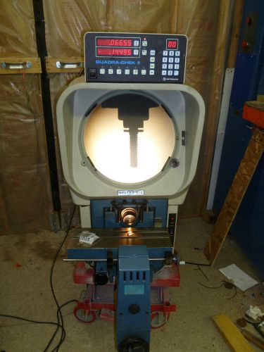 OPTICAL COMPARATOR DELTRONIC  14 inch with QUADRACHEK ll DRO DIGITAL READOUT