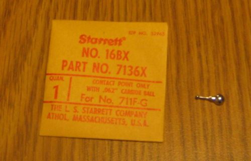 .062 STARRETT CARBIDE INDICATOR TIP MACHINIST