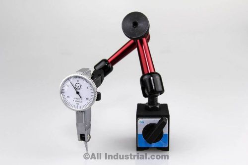 .030&#034; DIAL TEST INDICATOR &amp; 3D MINI MAGNETIC BASE HOLDER INSPECTION SET COMBO