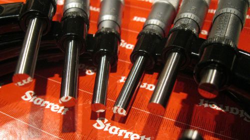 Starrett micrometer set 0-6 inches w/ standards for sale