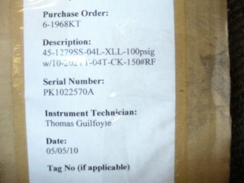 Ashcroft type 1279 pressure gauge with diaphragm seal assembly for sale