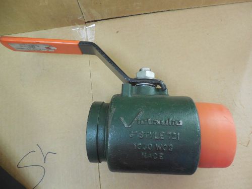 Victaulic 3&#034; Socket Weld Ball Valve B-030-116-615 Style 721 1000 WOG New