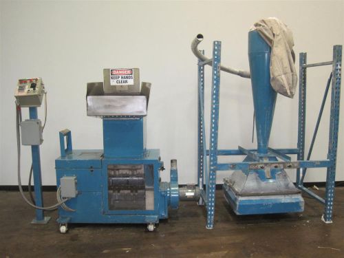 10&#034; x 16&#034; Conair Wortex Granulator, Model JC10, 10 HP with Blower and Cyclone