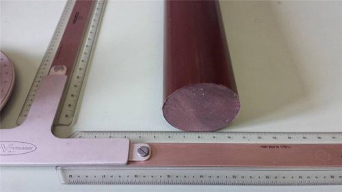 2-7/16&#034; dia. x 11&#034; long urethane / polyurethane 75 d brown rod p/n 10893 for sale