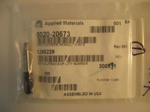 AMAT Monolith INTE Chamber Pin, 0020-20673, Rev 001, New