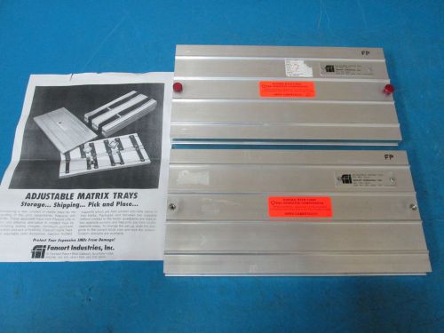 LOT OF 2 Fancort Industries AMT-6X12 Adjustable Matrix Tray