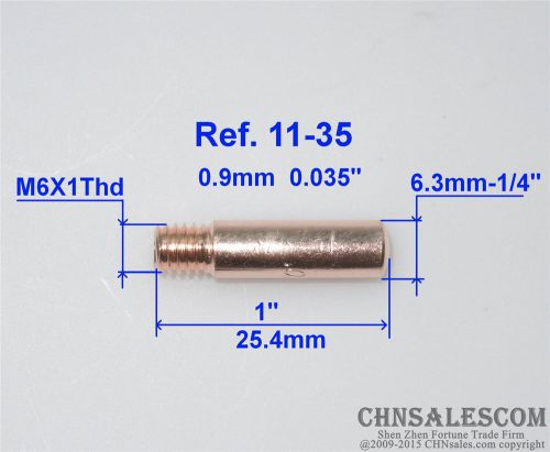 10 PCS Tweco Mini#1 &amp; Lincoln Magnum 100L Welding Gun Contact Tips 11-35  0.035&#034;