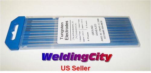 5 Ceriated (Grey) &amp; 5 Lanthanated (Blue) 1/16x7 TIG Tungsten Rods (U.S. Seller)