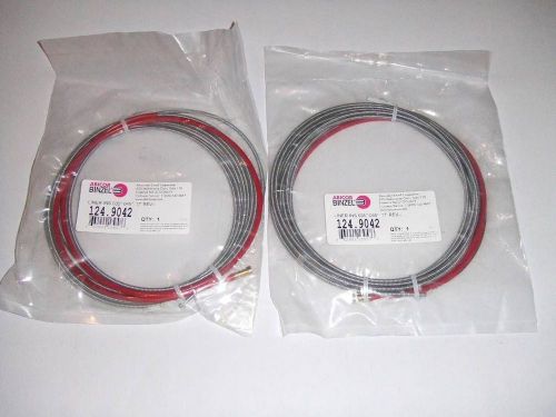 Lot (x2) ABICOR BINZEL Liner Ins 035&#034;-045&#034; 17&#039; 124.9042 Wire Feed Mig Welder NEW