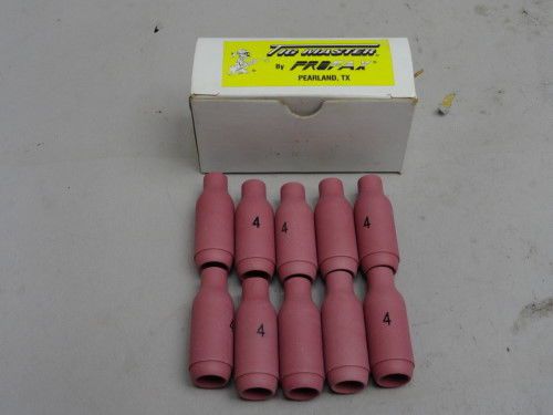 NEW Profax 10N50 tig weld welding alumina cups 1/4&#034; I.D. size 4 lot of 10