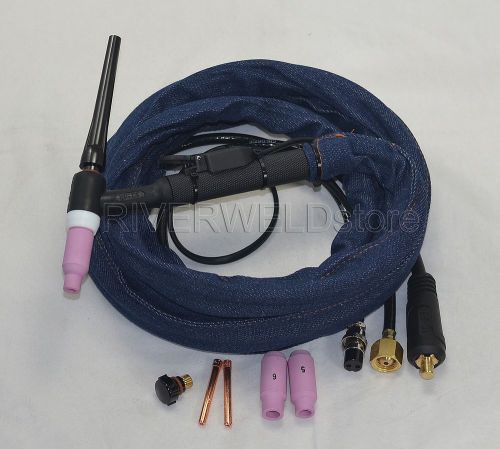 WP-17F-12-2 TIG welding torch Flexible air cooled CK10-25mm M16*1.5  2pins 150A