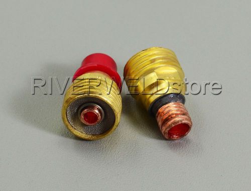 45V45 1/8&#034; 3.2mm Gas Lens Collet Body, TIG Torch DB PTA WP 9 20 24 25 Series,2PK