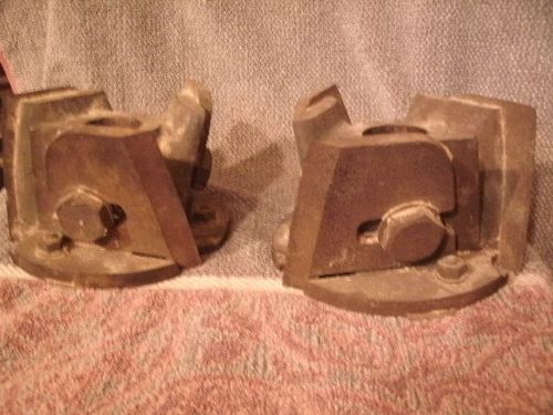 2 Vintage Large Wood Shaper &#039;s 4&#034; High 6 1/2&#034; Diameter 1 5/8&#034; Shaft Hole