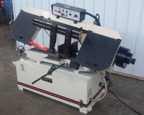 Jet hbs-1220w, 12&#034; x 20&#034; 3 hp 3-phase semi-auto horizontal band saw s/n 414480 for sale