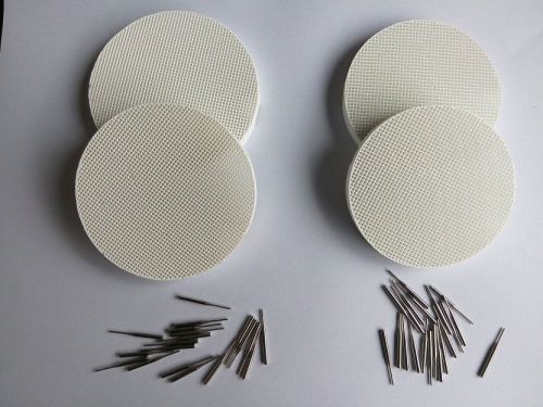 4pcs Dental Honeycomb Firing Tray,Round,80mm/72 mm with metal Pins, YOUDENT