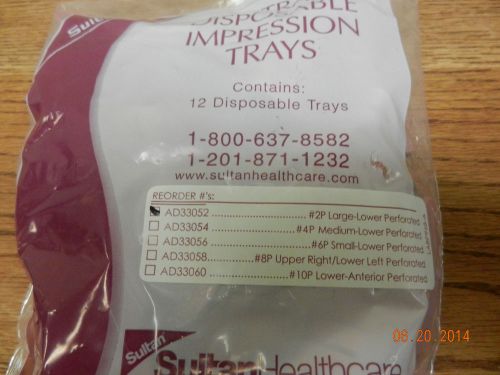 Sultan # AD33052 Dental Impression Trays #2P Large-Lower 12pcs