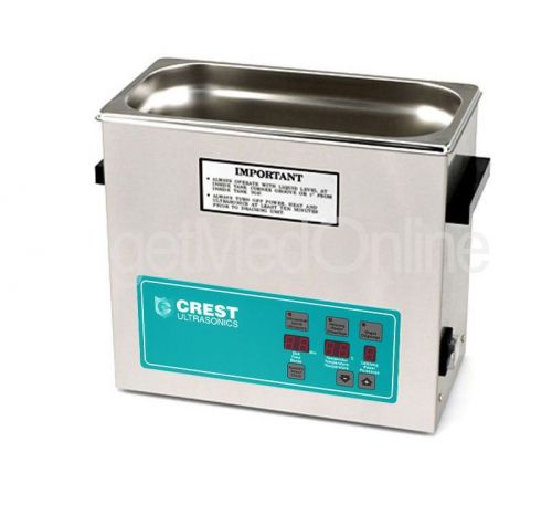 Crest 0.75Gal. Digital Benchtop Ultrasonic Cleaner w/Heater and Timer, CP230D