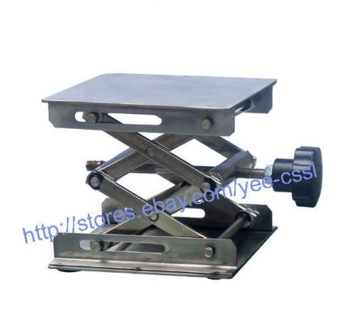 4x4&#034; Stainless Steel Lab-Lift Lifting Platforms Stand Rack Scissor Lab-Lifting