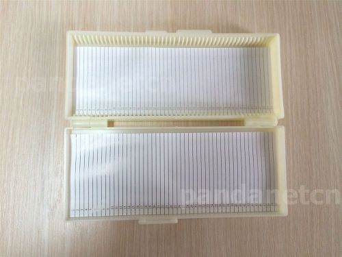 New 5pcs Microscope Slides Box Slide Storage Holds 50 Slides color  randomly