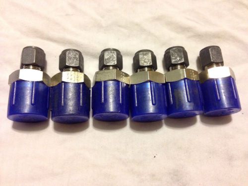 5 parker 4-8  fbz-ss cpi male connector, 316ss, 1/4&#034; tube fitting x 1/2&#034; mnpt for sale