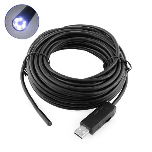 Hot New Useful 10m Waterproof 6 LED USB Endoscope Camera Inspection HD720