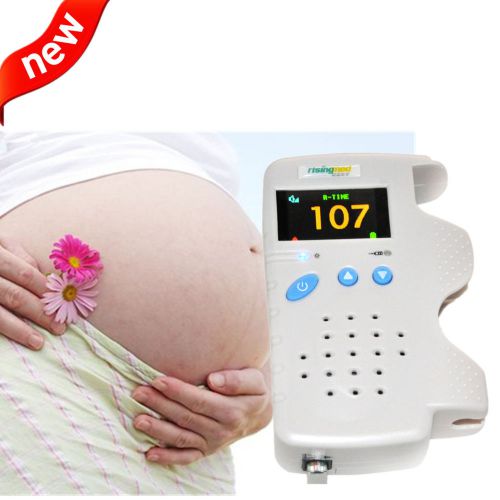 FREE SHIPING  Fetal 3MHz Color LCD Back Light &amp; Heart Beat Waveform Doppler