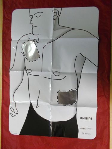Phillips aed pad placement guide for sale