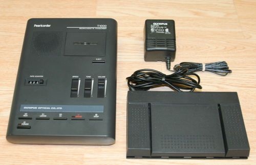 Olympus Pearlcorder T1000 Microcassette Transcriber - Very Nice Condition!