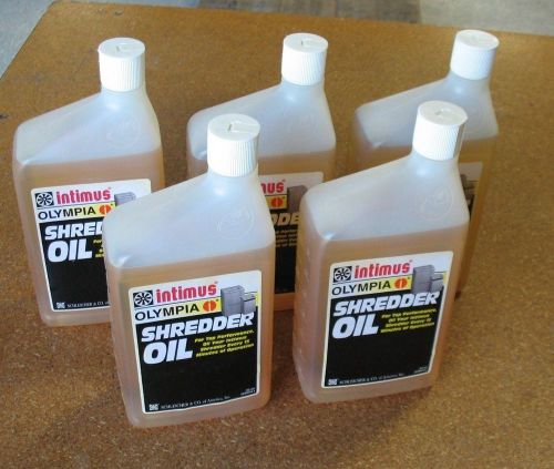 Martin Yale Intimus Shredder Oil -32oz Bottles lot of 5