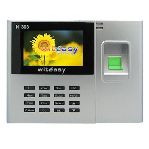 2.8? Color Fingerprint Attendance Time Clock Employee Payroll Recorder US Ship