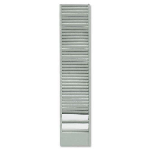 Buddy time card badge rack - 18.5hx4wx0.8d- 40 pocket(s) - steel - platinum for sale