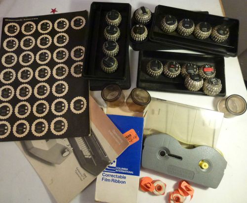 IBM Selectric font Golfballs x 16. New ribbon. Booklets.