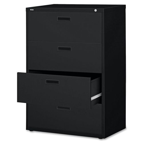 LLR60560 Lateral File, 4-Drawer, 30&#034;x18-5/8&#034;x52-1/2&#034;, Black