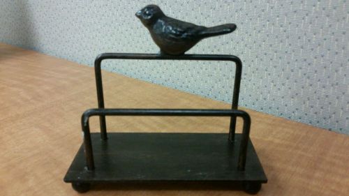 Iron Bird Business Card Holder Metal Letter Stand  Song From Cracker Barrel