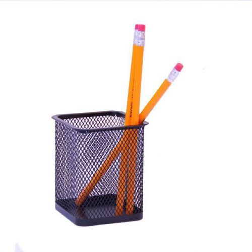 Stationary Station Black Desk Mesh Square Holder (ST004)