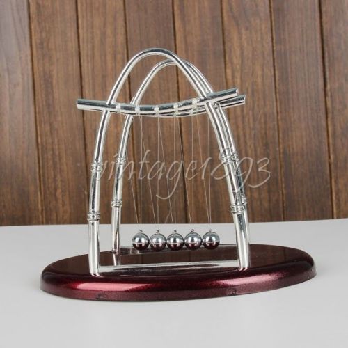 Newton Cradle Balance Hit Balls Physics Science Pendulum Desk Desktop Toy Gift