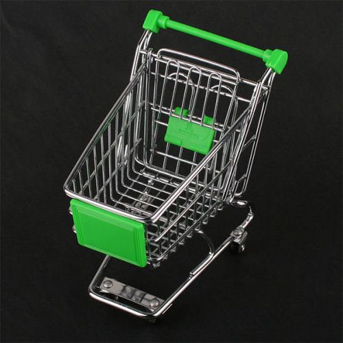 Mini Shopping Trolley Desk Stationery Cart Organizer