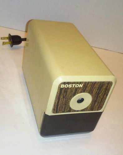 Hunt Boston Model 18 296A Electric Pencil Sharpener Wood Grain