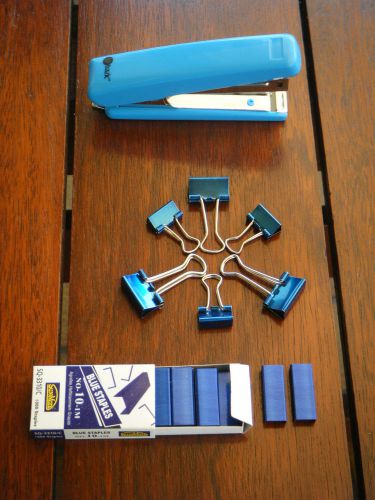 Heftklammern Stationery Set BLAU - NEU